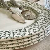4 assiettes plates Anglaises.