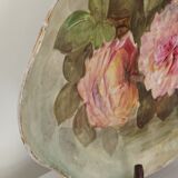 Decorative oval flat Limoges UC France