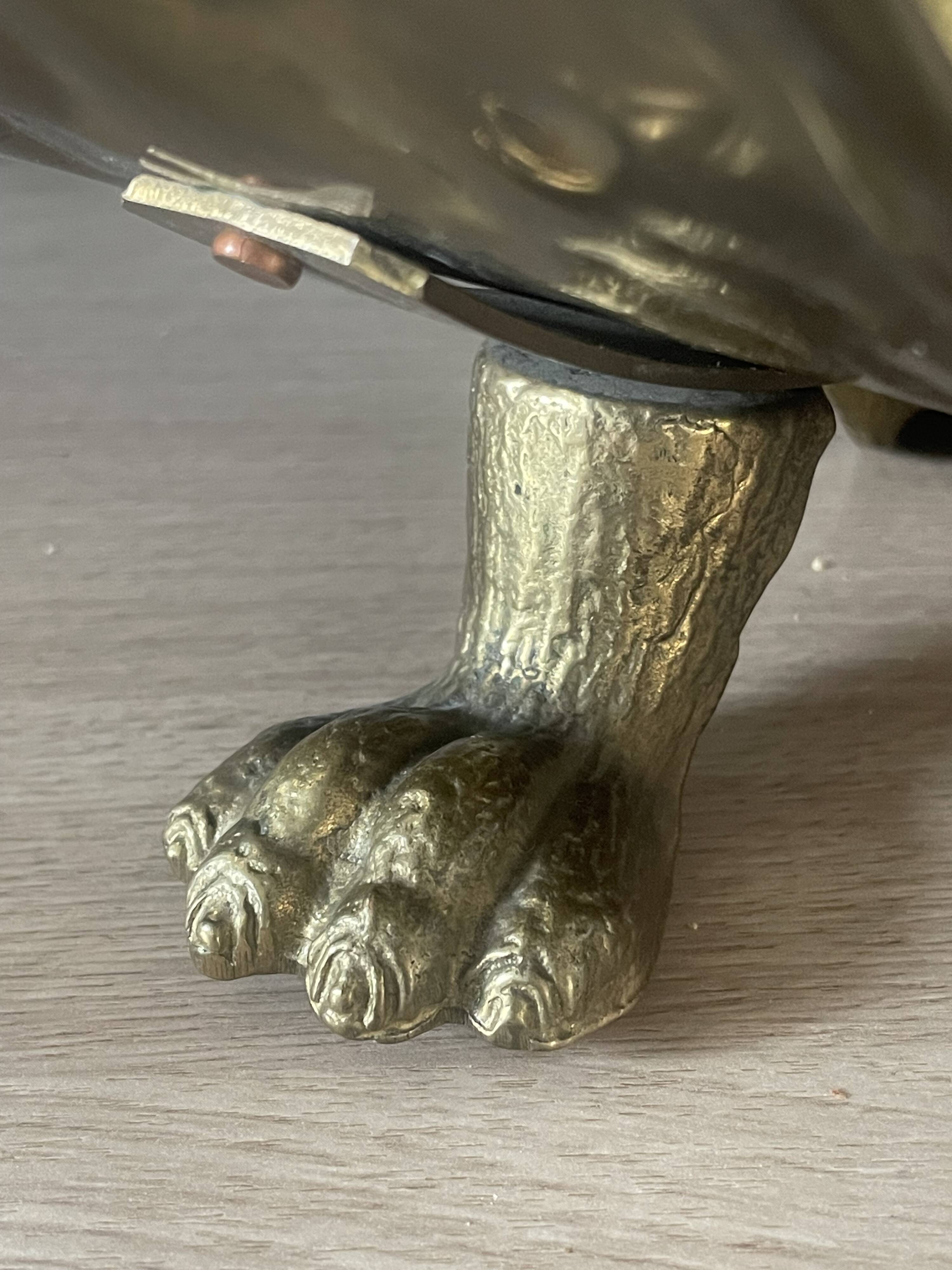 Brass log basket