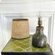 Earth lamp and braided lampshade 70s/70s