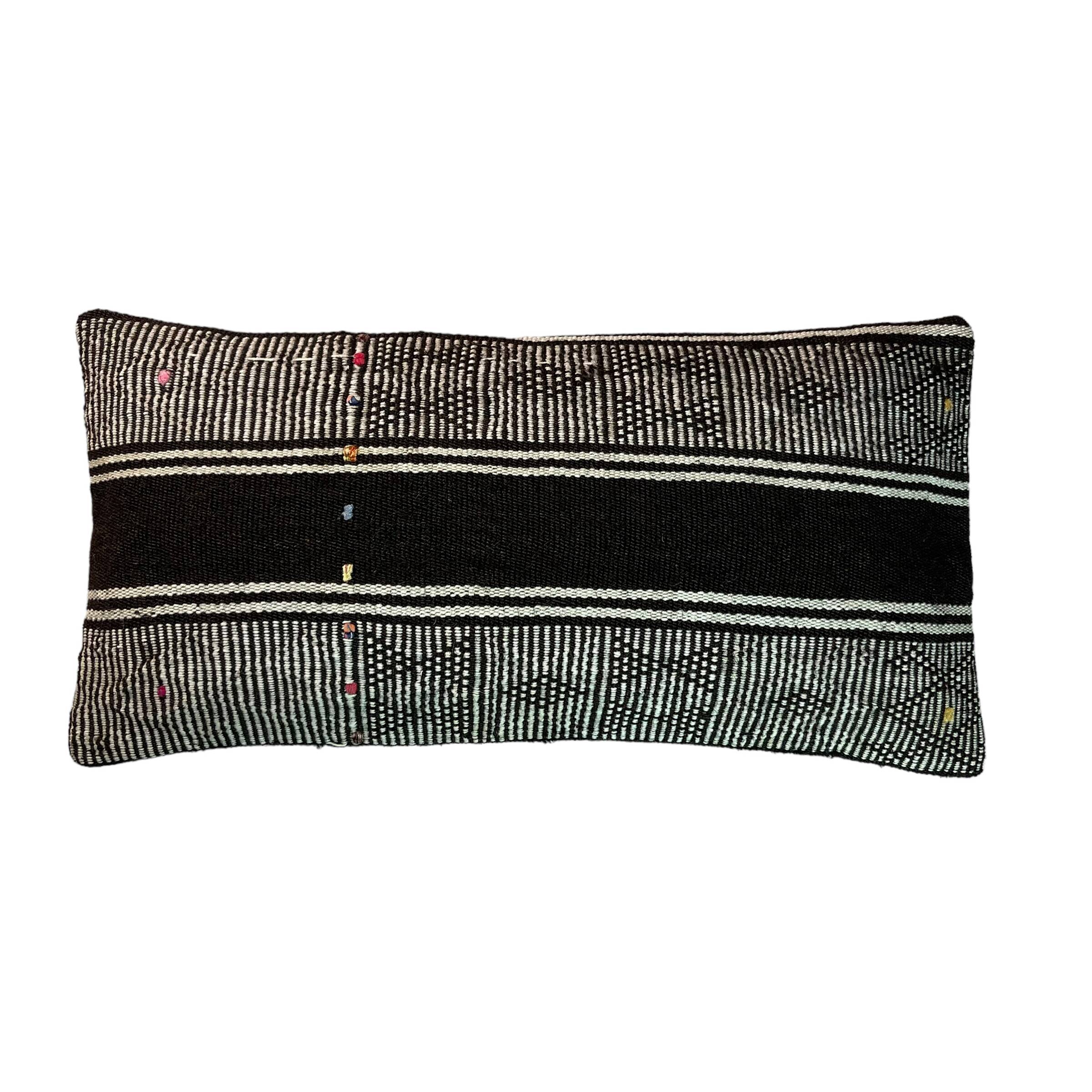 HOUSSE DE COUSSIN KILIM TURC VINTAGE, 30 X 60 CM