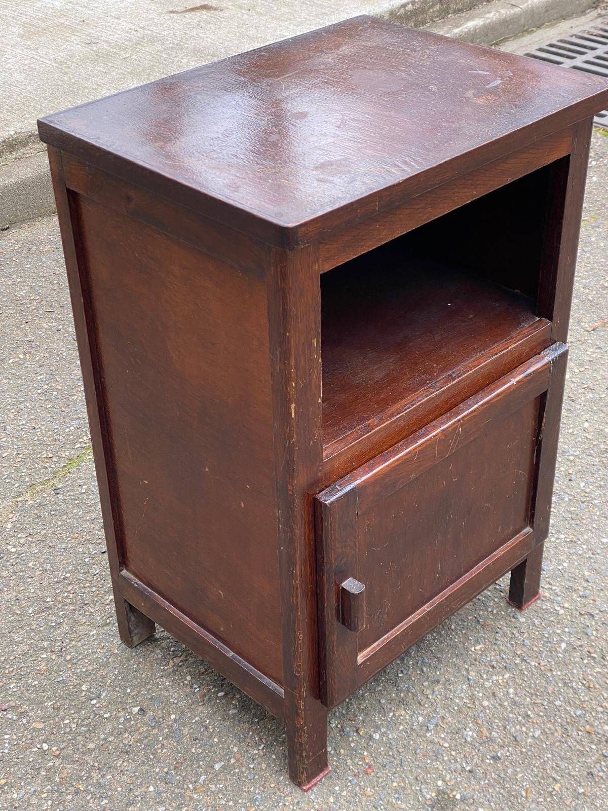 1960s Art Deco wooden bedside table
