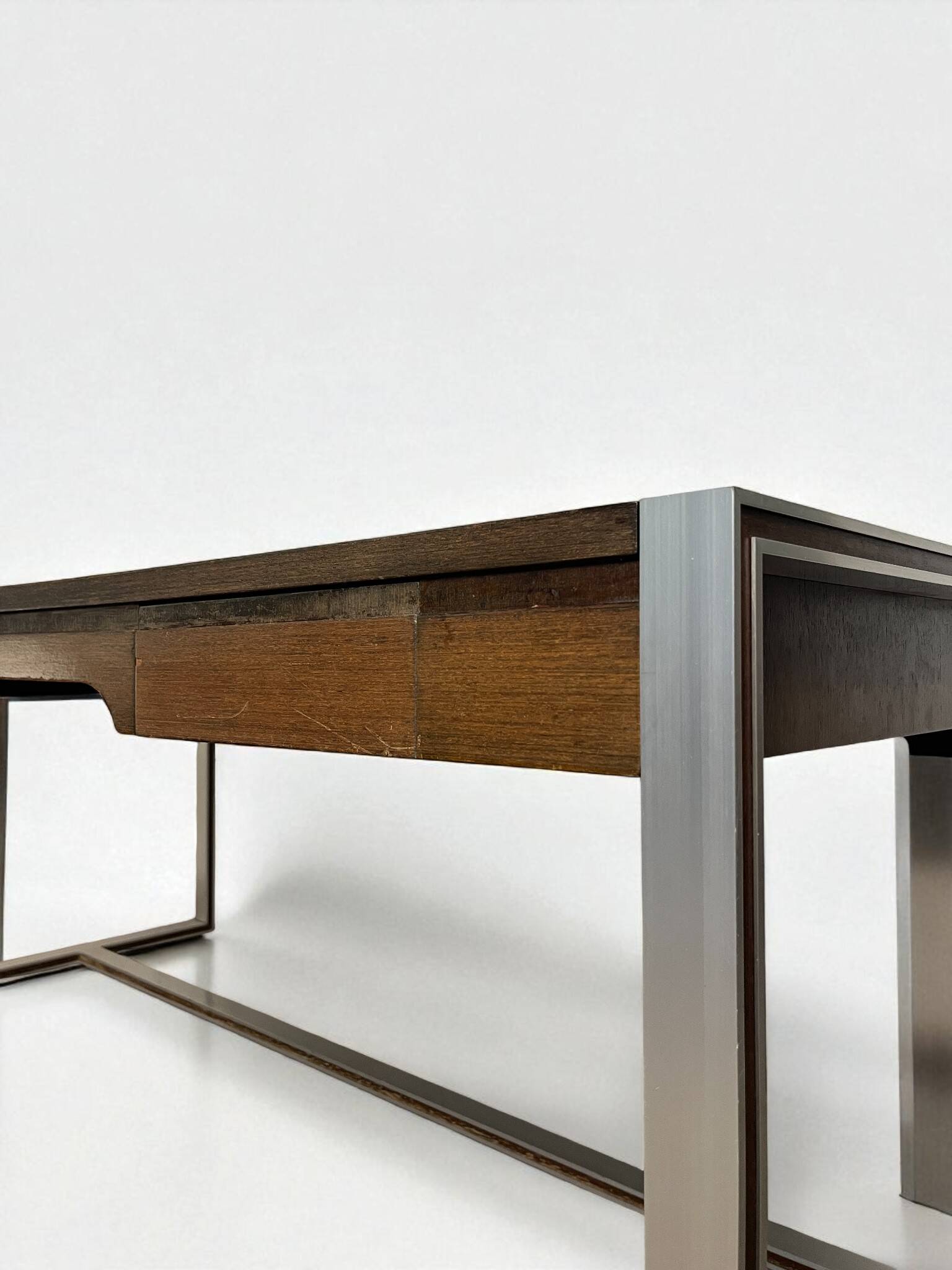 Minister's desk set + sideboard, Claude Gaillard for Ligne Roset, 1970