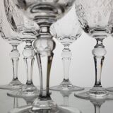 6 signed crystal water/wine glasses