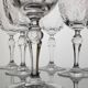 6 signed crystal water/wine glasses