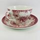 Breakfast Cup and Saucer Coaching Scenes Red by Johnson Bros