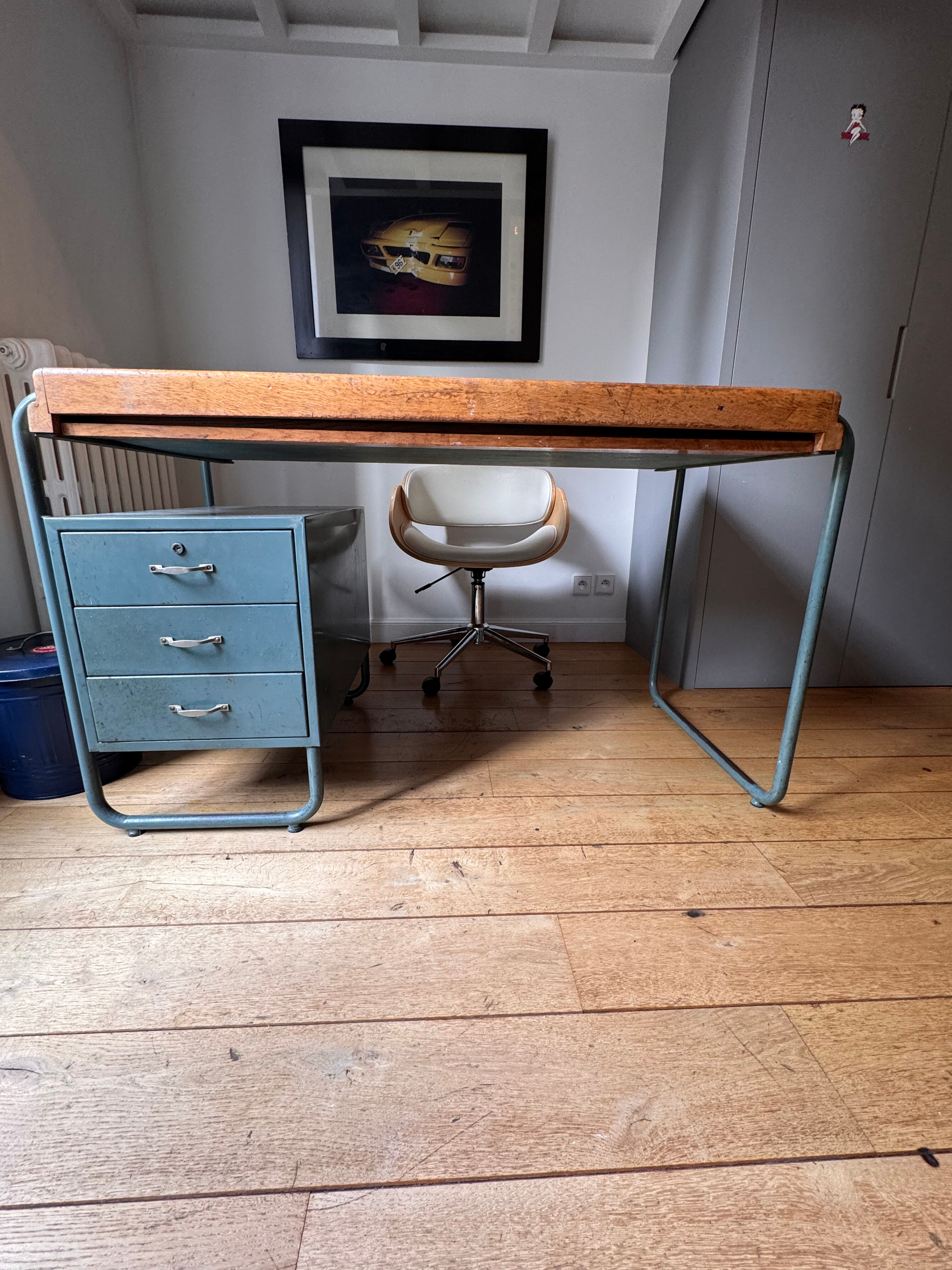 Industrial desk - vintage school