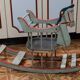 Vintage wooden rocking horse