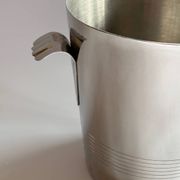 Silver metal champagne bucket