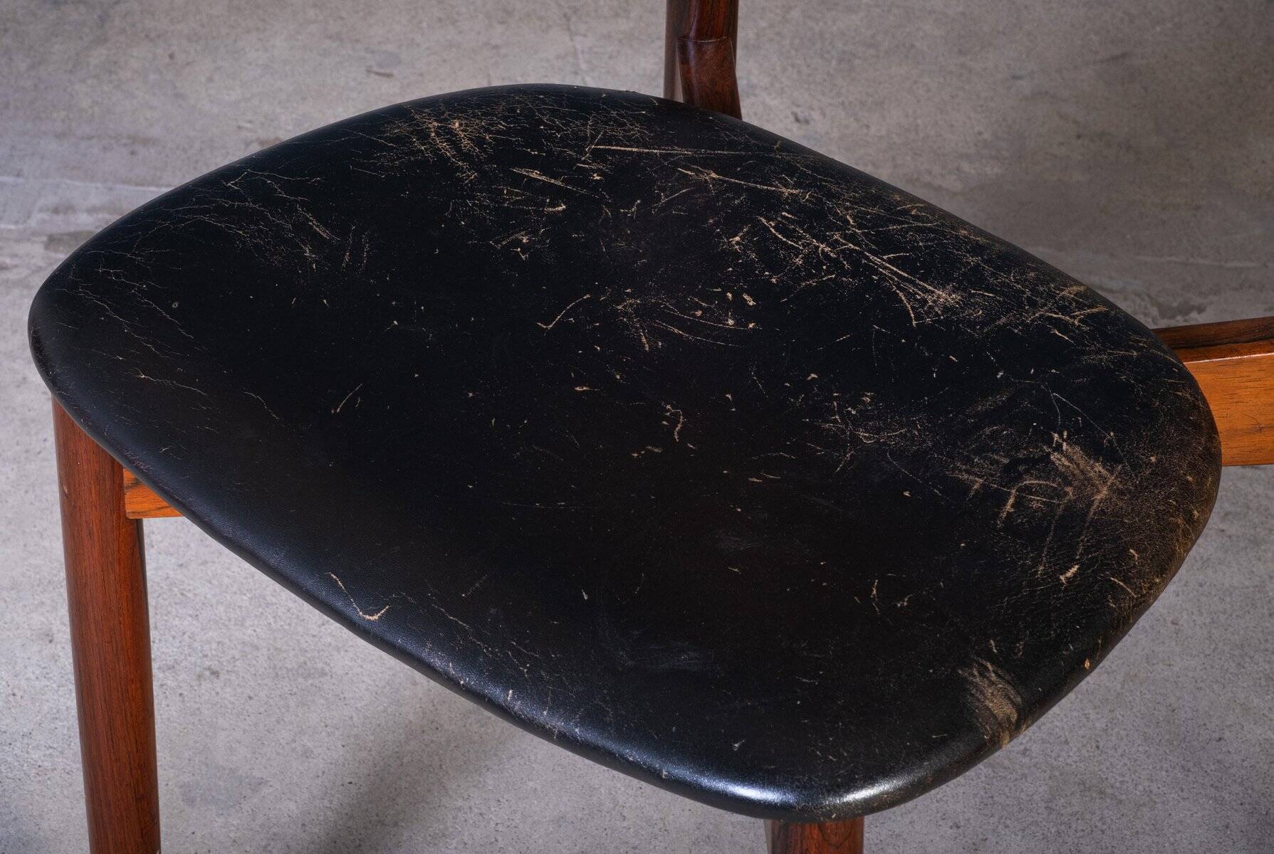 Vintage Rosewood Chairs by Kurt Østervig for KP Furniture, Denmark, 1960s, Set of 6