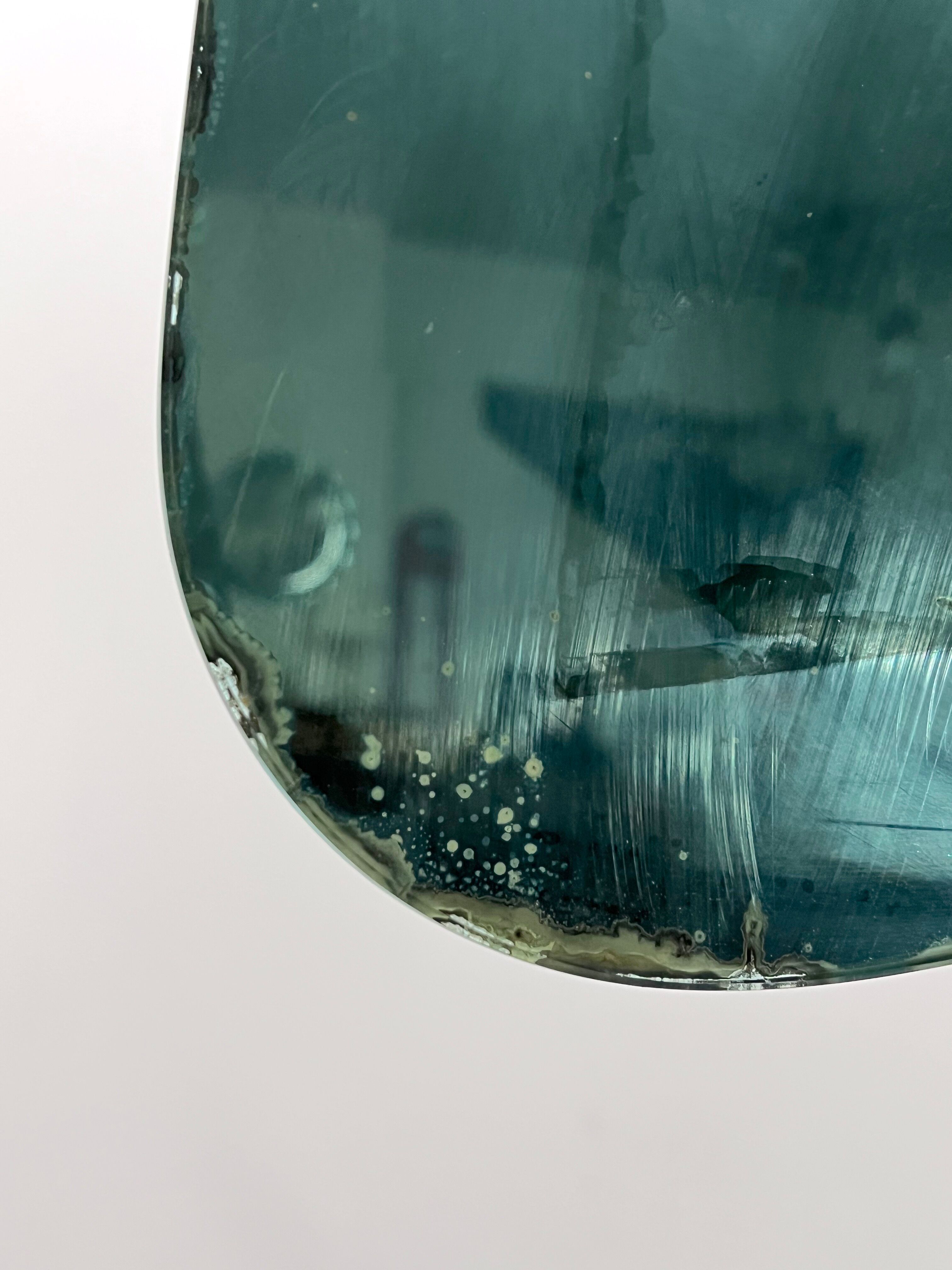 Mid-century green mirror from 50s