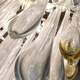 Venini Murano glass chandelier, Italy 1970s