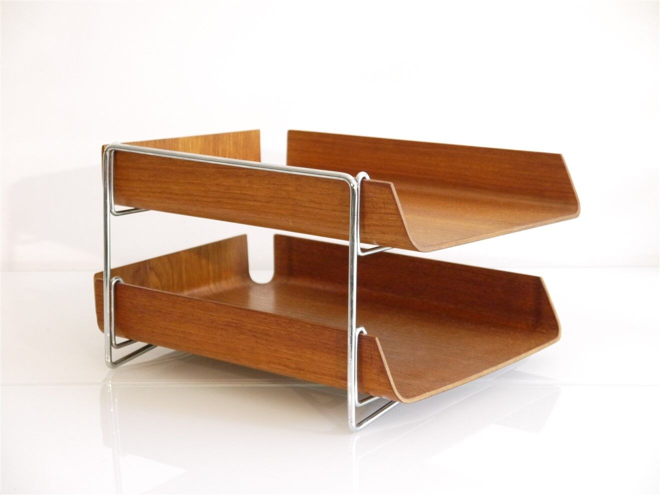 Vintage teak briefcase 1960