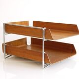 Vintage teak briefcase 1960