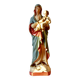 Ancient plaster statue of the Virgin and Child Jesus - hand painted - 54 cm - 1936