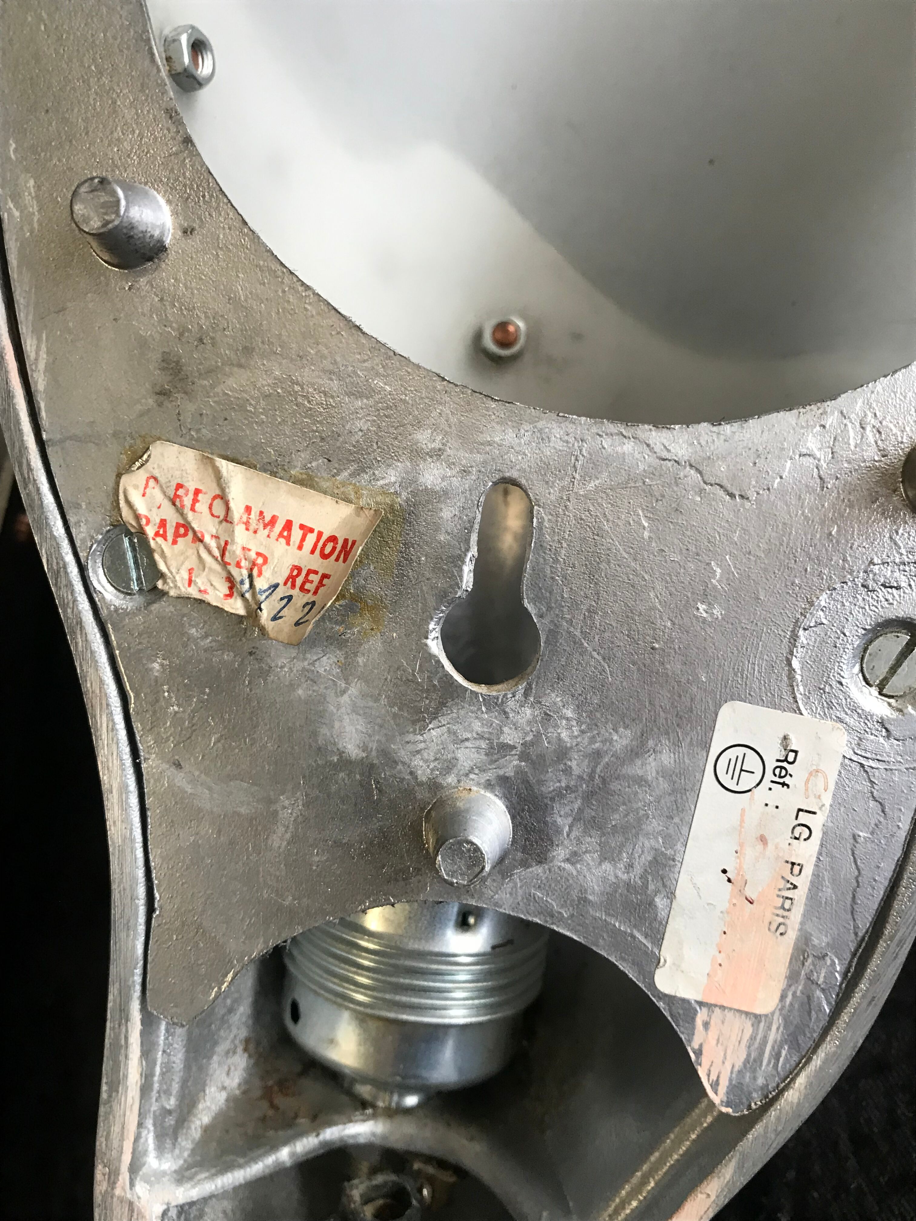 Vintage wall lamps by LG Paris