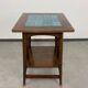 Table d'appoint Jugendstil avec dessus en carreaux bleus par Adolf Loos