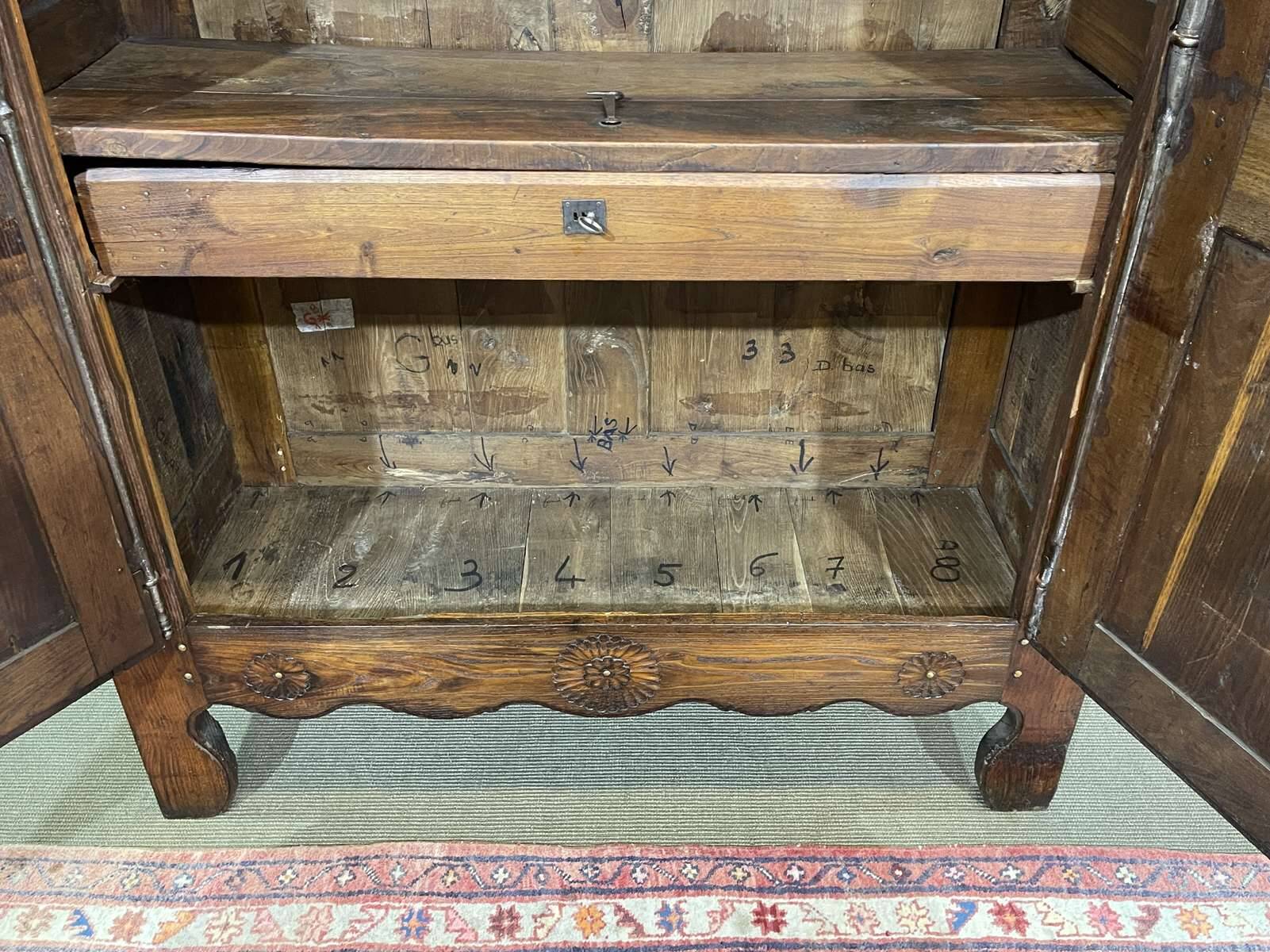 19th century Breton chestnut wardrobe