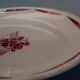Red roses demi-porcelaine Badonviller plate