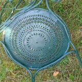 3 wrought iron garden chairs