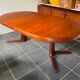 Scandinavian type extendable round table in teak and teak veneer year 1960