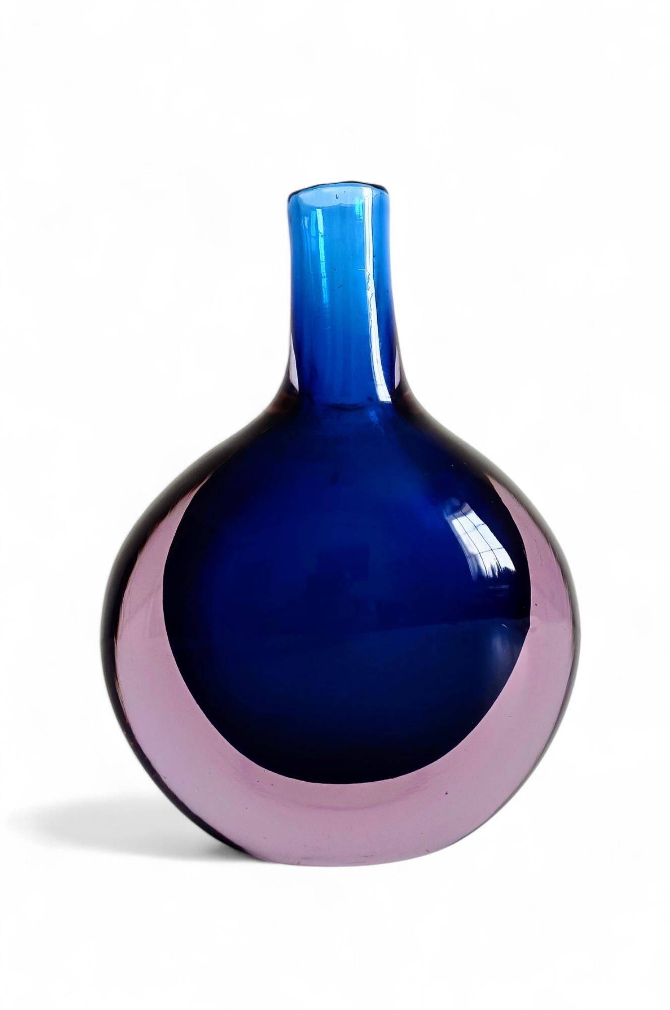Murano Glass Large Bottle by Flavio Poli for Seguso Vetri D´Arte, Italy, 1960s