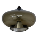 Mid-century Dijkstra smoked glass ceiling lamp space age, 1970’s