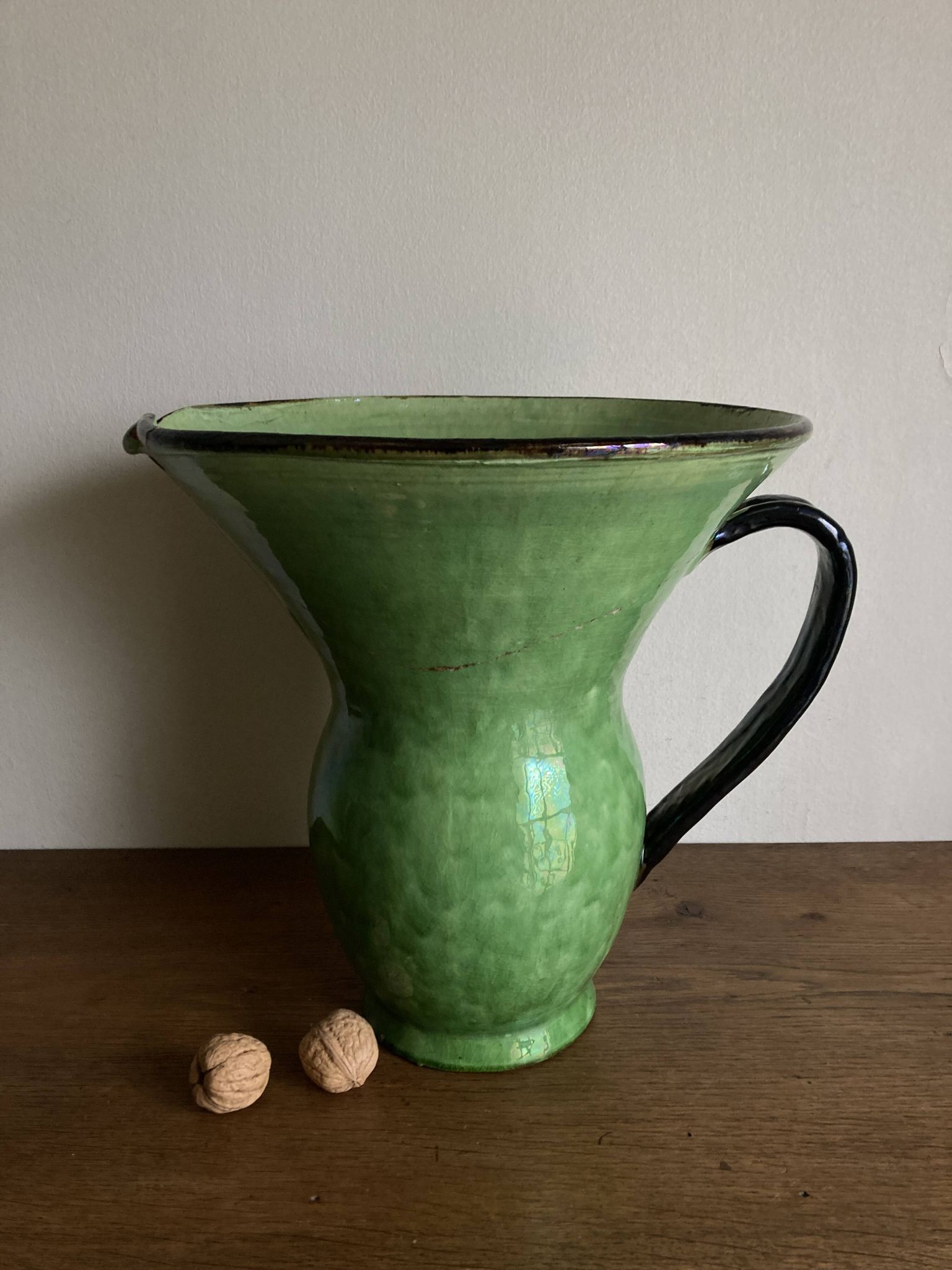 XXXXL glazed earthenware vase by Etienne Noel in Dieulefit, 1950