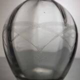 Glass carafe with engraved decoration