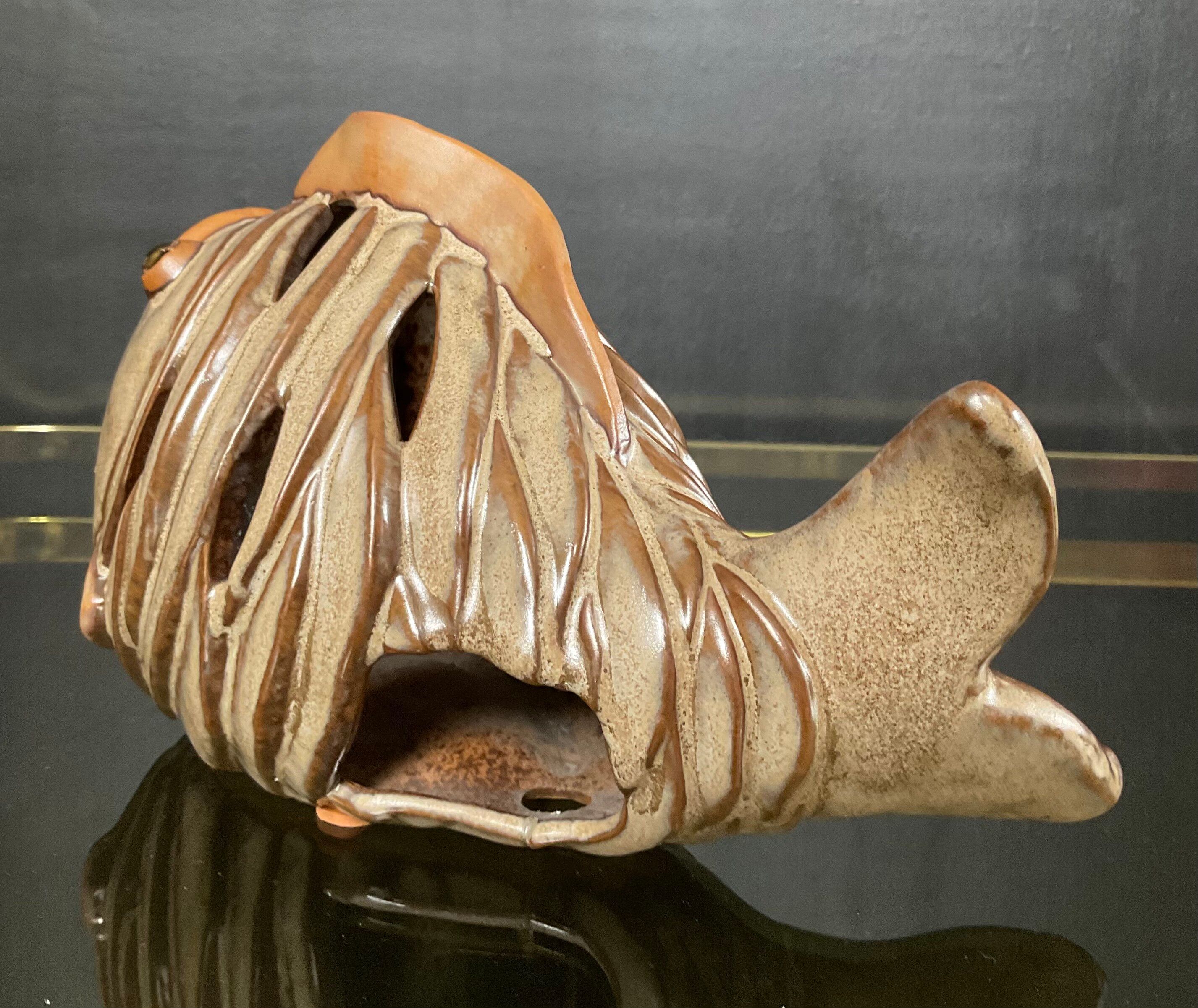 Vintage ceramic fish night light from the 70s.