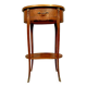 Louis XV style ceremonial marquetry drum table / circa 1920