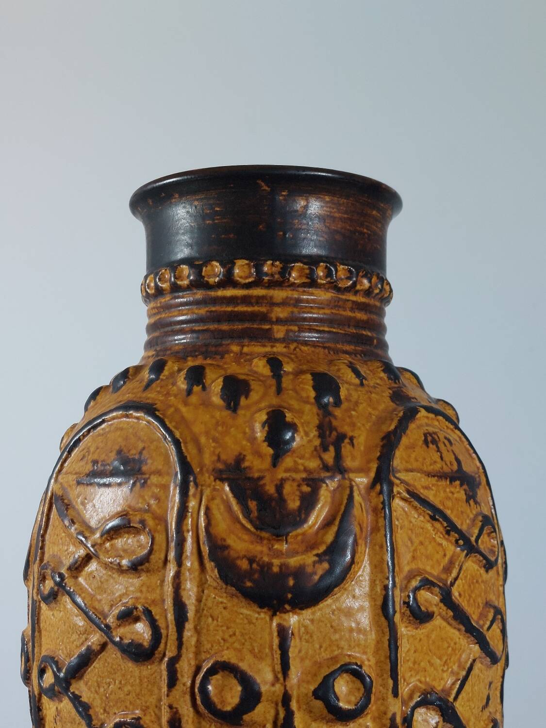 Bay Keramik vintage sun vase from the 1950s in West Germany.