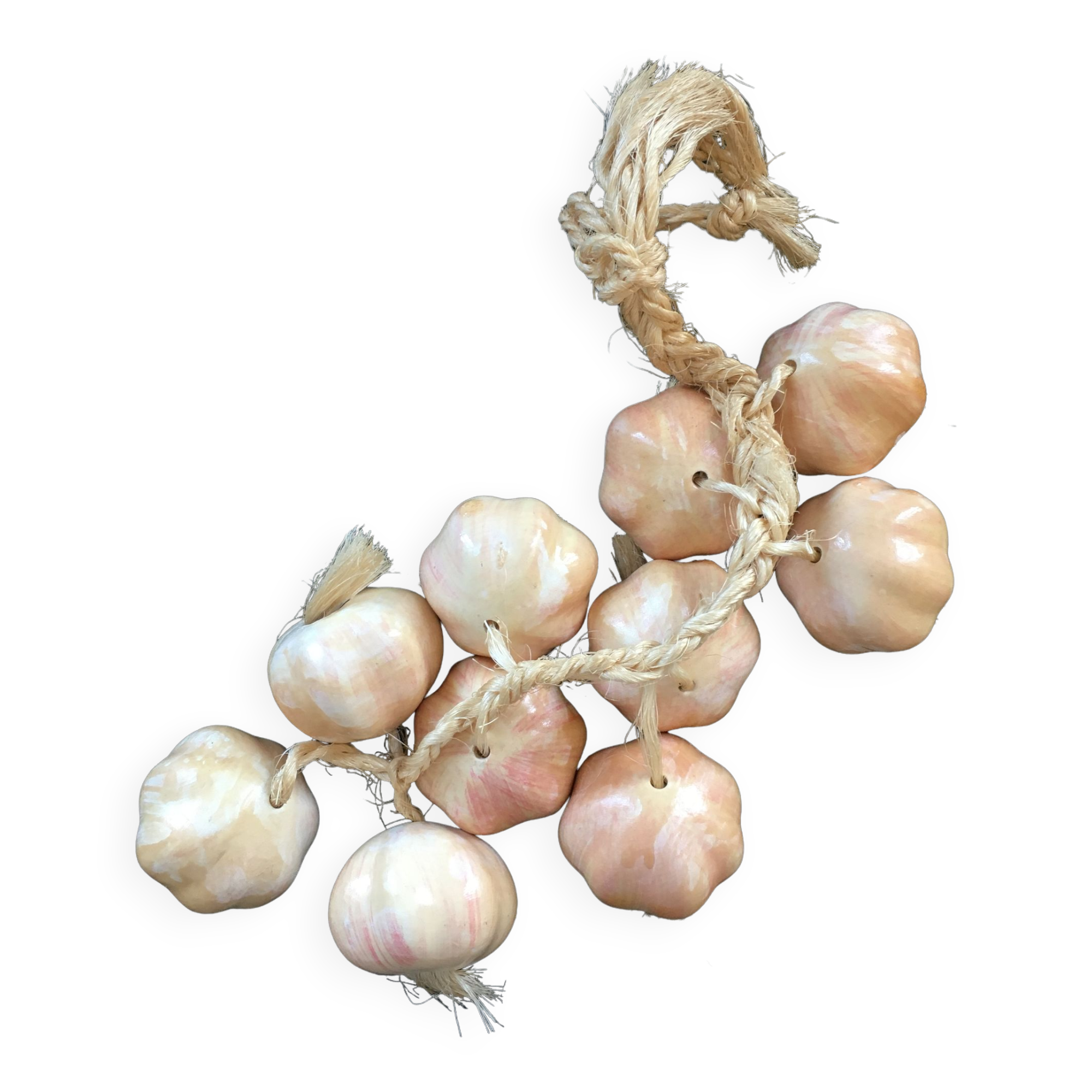 Bunch of garlic in slip