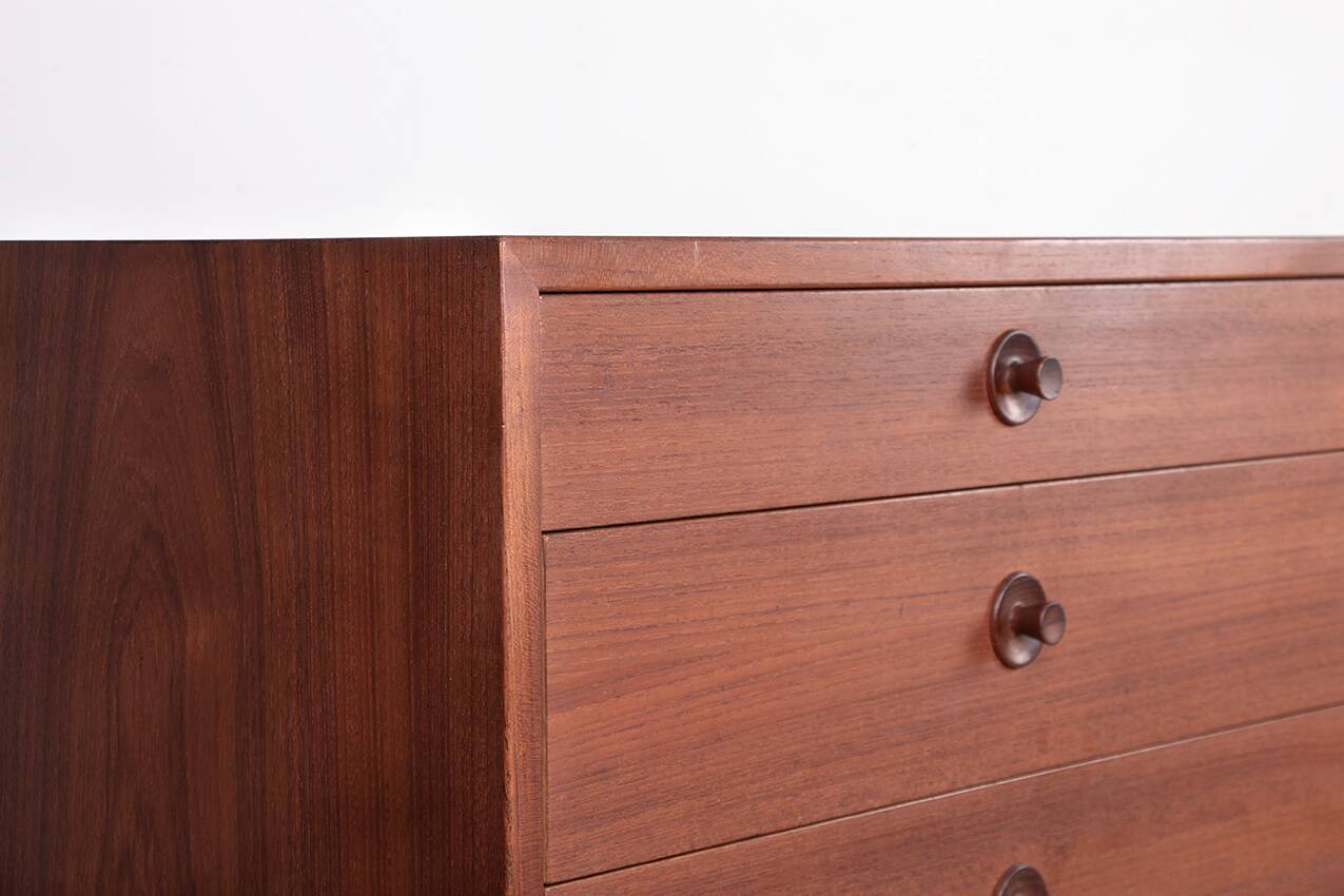 Large double chest of drawers, 8 drawers, in teak by Borge Mogensen 1960.