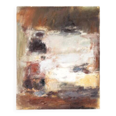 Huile sur toile signée Monique Humbert, composition abstraite