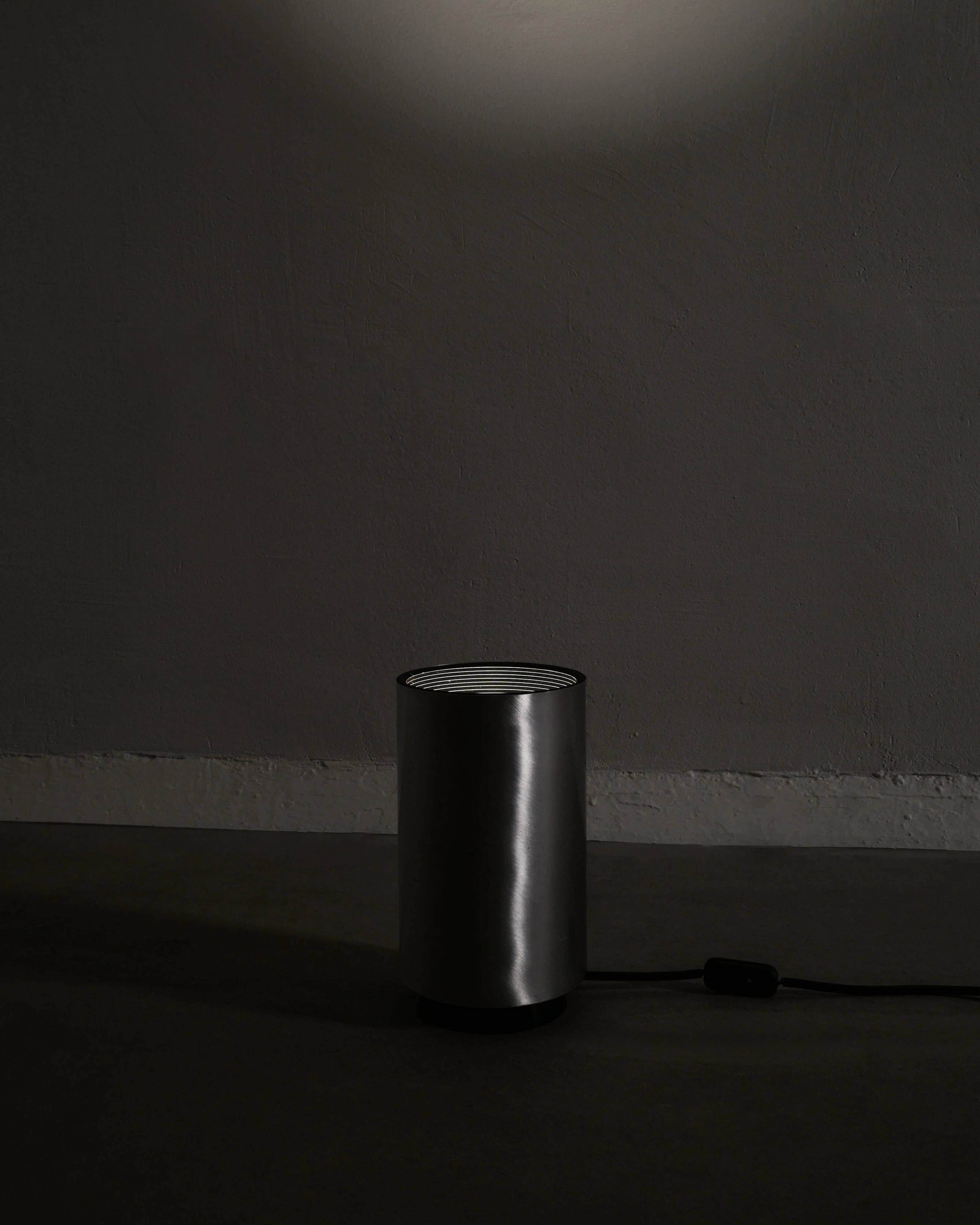 Paire de lampadaires cylindriques français vintage de Concord, années 1970