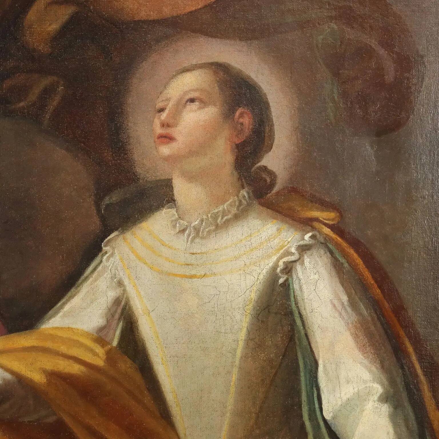 Religious subject, oil on canvas, Italy 17th-18th century