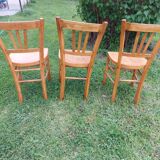 6 sanded bistro chairs