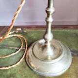 Large Italian-style gold metal lamp H73cm