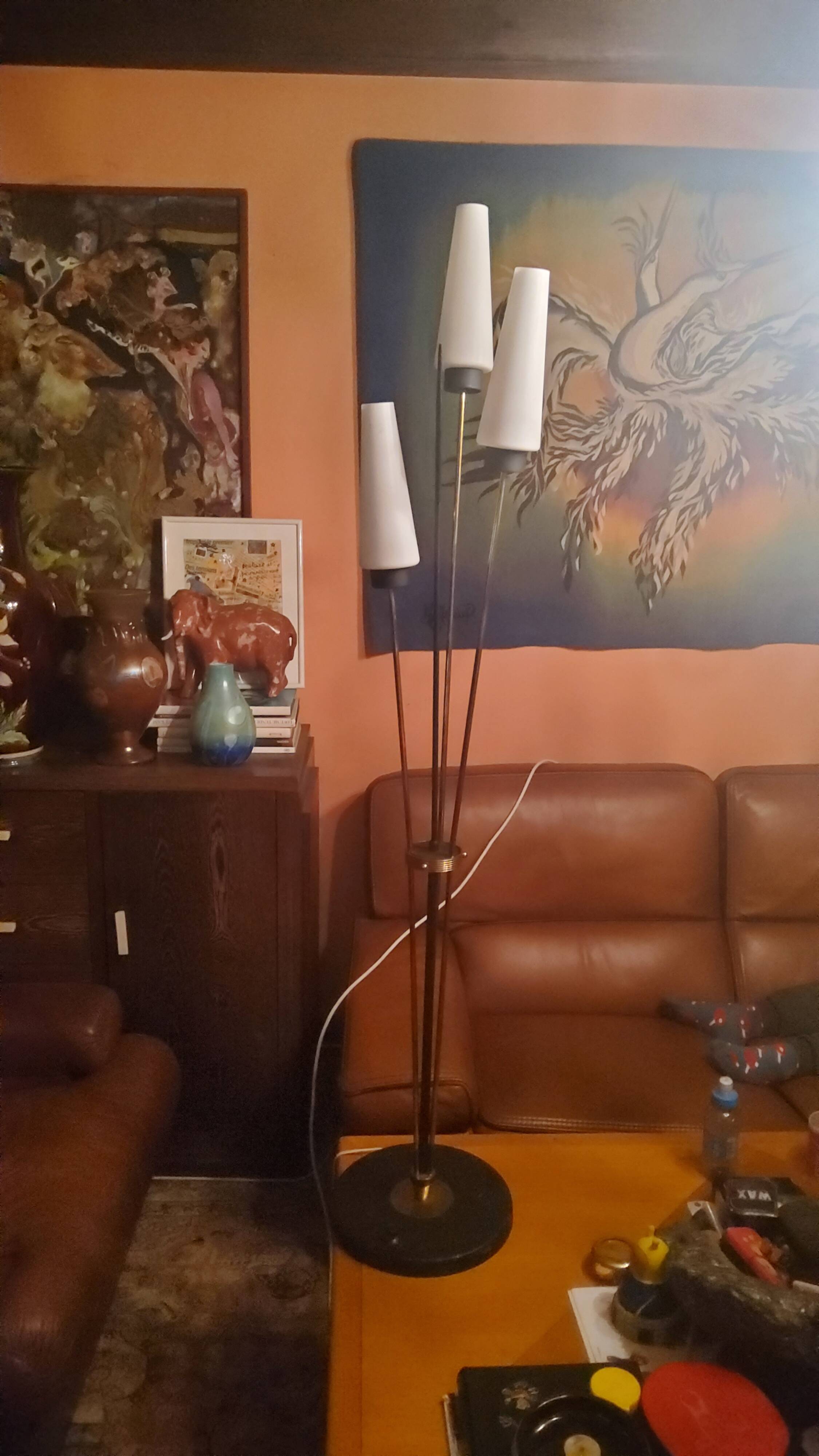 Vintage floor lamp from the 60s from Lunel