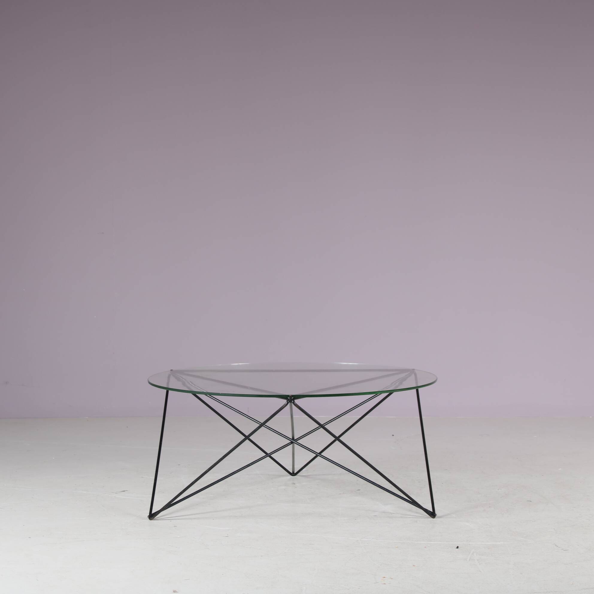 1960s Round coffee table from Switzerland