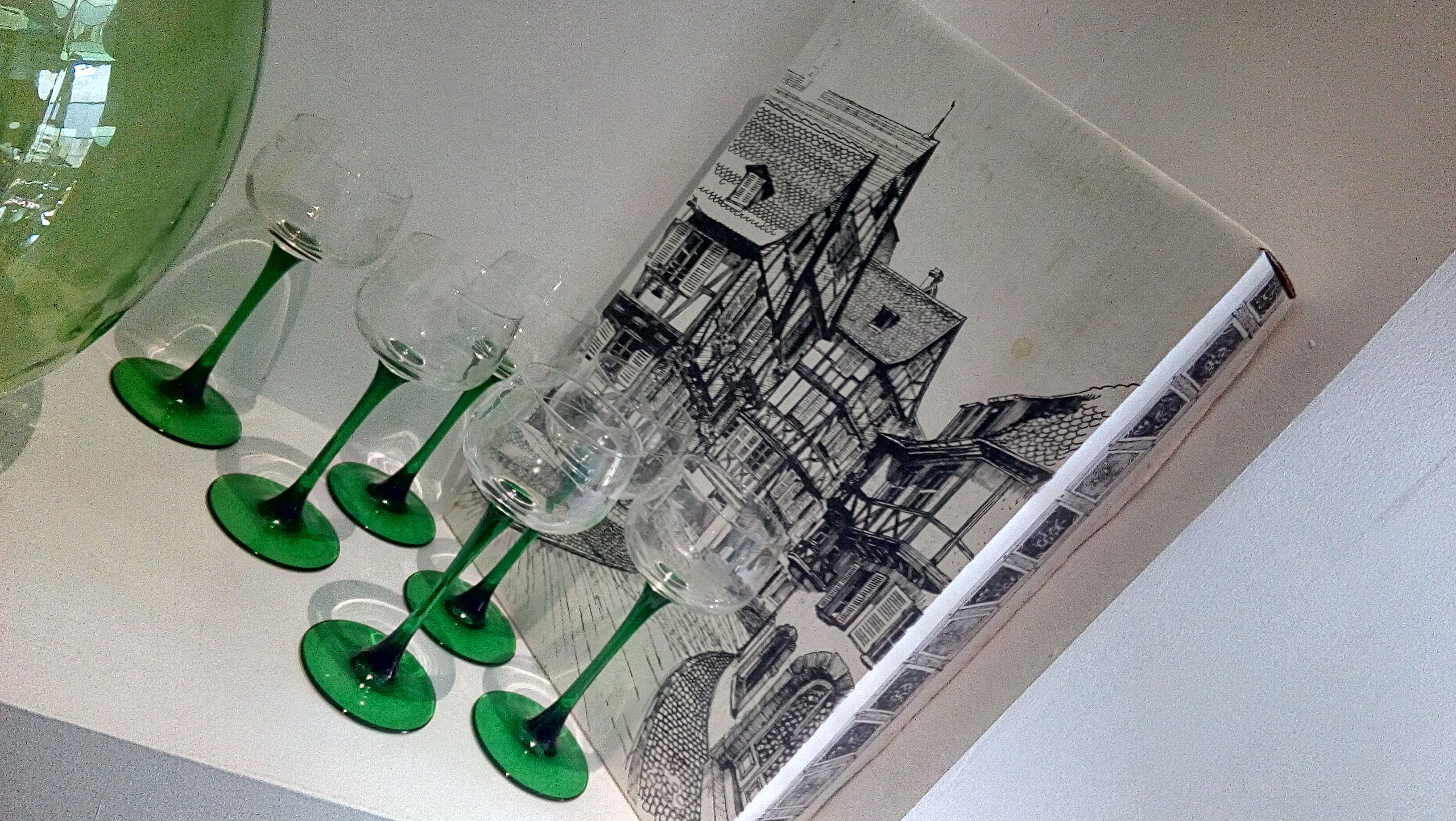 Set of 6 glasses of Alsace wine