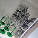 Set of 6 glasses of Alsace wine