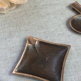 Bronze spade and diamond ashtrays