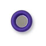 Purple round mirror