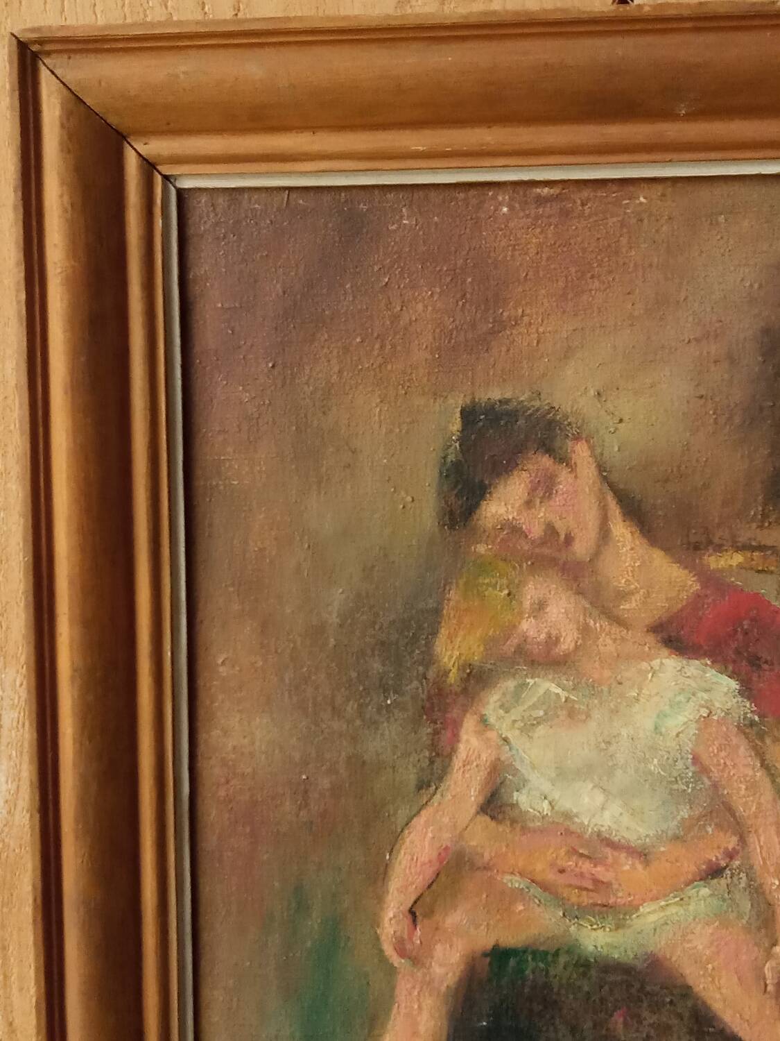 Portrait mère et enfant de Odette Elina