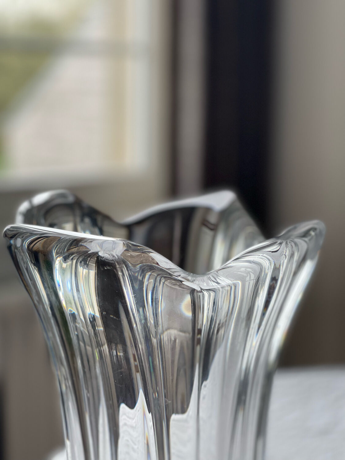 Daum crystal vase 1970