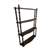 Hanging wood shelf