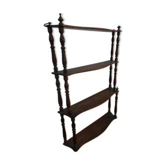 Hanging wood shelf