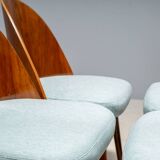 Antonín Šuman chairs set, Tatra Nábytok, Czechoslovak design 1960s